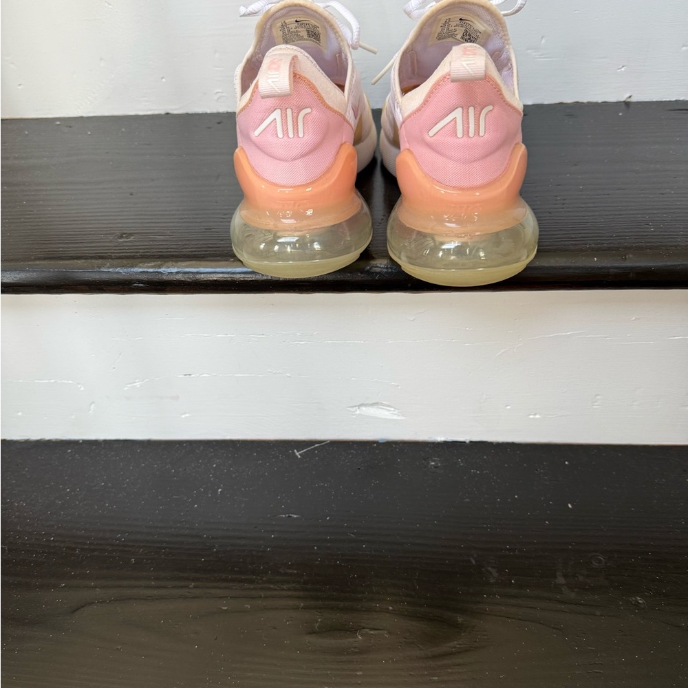 Nike Women's Pastel Pink and Yellow Sneakers - Picture 2 of 5